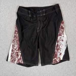 O'Neill Men's Size 32 Black Board Shorts Swim Trunks Swimwear 10" Inseam